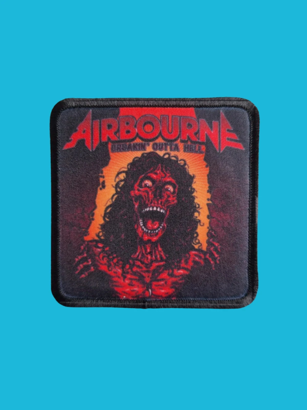 Patch Airbourne - Breakin' Outta Hell - Imprimé - Carré de 7,5 x 7,5 centimètres